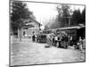 Passengers Prepare to Board a Train, Circa 1910-Asahel Curtis-Mounted Giclee Print