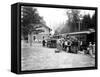 Passengers Prepare to Board a Train, Circa 1910-Asahel Curtis-Framed Stretched Canvas