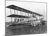 Passengers Standing on Middle Wing of Triplane-null-Mounted Photographic Print