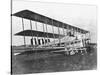 Passengers Standing on Middle Wing of Triplane-null-Stretched Canvas