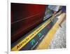 Passengers Stepping out of a Metro Carriage, Rio De Janeiro.-Jon Hicks-Framed Photographic Print