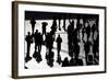 Passengers Walk with their Luggage and Belongings from the Beijing Railway Station-David Gray-Framed Photographic Print