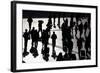 Passengers Walk with their Luggage and Belongings from the Beijing Railway Station-David Gray-Framed Photographic Print