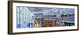 Passengers Walking at an Airport, Arlanda Airport, Sigtuna Municipality, Stockholm, Sweden-null-Framed Photographic Print