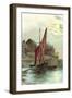 Passepartout Angelegtes Segelboot Beim Verladen-null-Framed Giclee Print