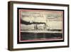 Passepartout Künstler Kriegsschiff S.M.S Kronprinz-null-Framed Giclee Print