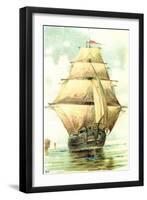 Passepartout Künstler Voiliers Naviguent-null-Framed Giclee Print