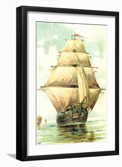 Passepartout Künstler Voiliers Naviguent-null-Framed Giclee Print