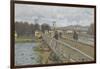 Passerelle d'Argenteuil (Val d'Oise)-Alfred Sisley-Framed Giclee Print