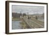 Passerelle d'Argenteuil (Val d'Oise)-Alfred Sisley-Framed Giclee Print