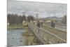 Passerelle d'Argenteuil (Val d'Oise)-Alfred Sisley-Mounted Giclee Print