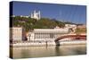 Passerelle Du Palais De Justice over the River Saone-Julian Elliott-Stretched Canvas