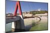 Passerelle Du Palais De Justice over the River Saone-Julian Elliott-Mounted Photographic Print