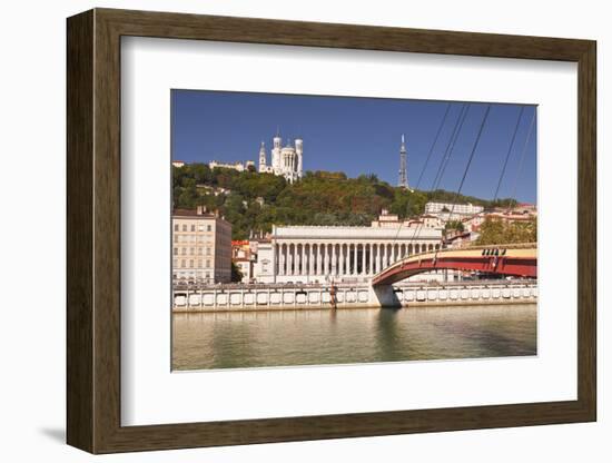 Passerelle Du Palais De Justice over the River Saone-Julian Elliott-Framed Photographic Print