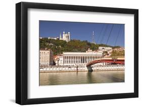 Passerelle Du Palais De Justice over the River Saone-Julian Elliott-Framed Photographic Print