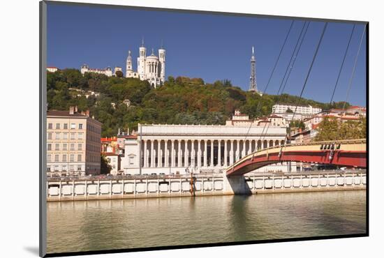 Passerelle Du Palais De Justice over the River Saone-Julian Elliott-Mounted Photographic Print