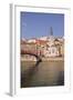 Passerelle Saint-Georges Bridge, Old Lyon and the River Saone, Lyon, Rhone-Alpes, France, Europe-Julian Elliott-Framed Photographic Print