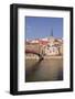 Passerelle Saint-Georges Bridge, Old Lyon and the River Saone, Lyon, Rhone-Alpes, France, Europe-Julian Elliott-Framed Photographic Print