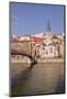 Passerelle Saint-Georges Bridge, Old Lyon and the River Saone, Lyon, Rhone-Alpes, France, Europe-Julian Elliott-Mounted Photographic Print