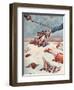 Passers by Tripping over a Dog Lead-L.r. Brightwell-Framed Art Print