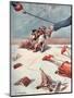 Passers by Tripping over a Dog Lead-L.r. Brightwell-Mounted Art Print