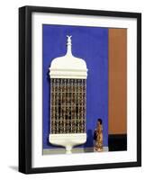 Passes Iron Grillwork and Pastel Shades of Colonial Mansion, Plaza De Armas in Trujillo, Peru-Andrew Watson-Framed Photographic Print