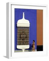 Passes Iron Grillwork and Pastel Shades of Colonial Mansion, Plaza De Armas in Trujillo, Peru-Andrew Watson-Framed Photographic Print