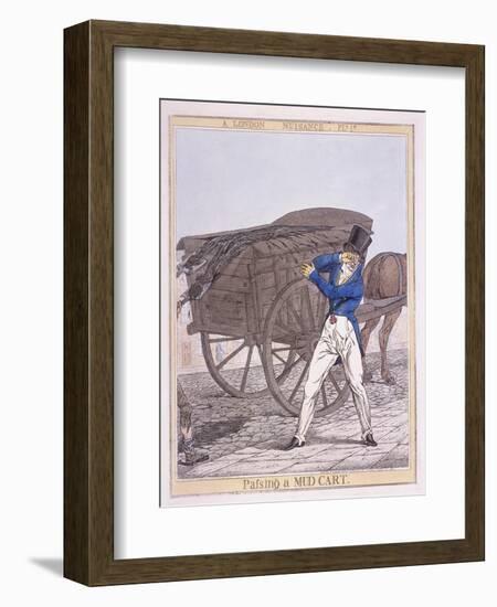 Passing a Mud Cart, 1821-Richard Dighton-Framed Giclee Print