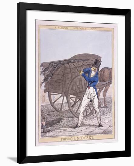 Passing a Mud Cart, 1821-Richard Dighton-Framed Premium Giclee Print