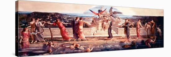 Passing Days-John Melhuish Strudwick-Stretched Canvas