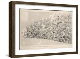 Passing Events or the Tail of the Comet of 1853-George Cruikshank-Framed Art Print