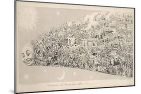 Passing Events or the Tail of the Comet of 1853-George Cruikshank-Mounted Art Print