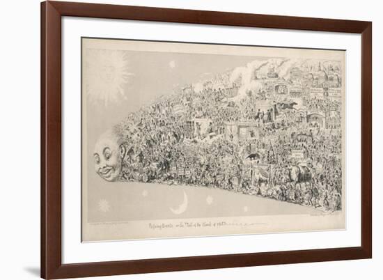 Passing Events or the Tail of the Comet of 1853-George Cruikshank-Framed Premium Giclee Print