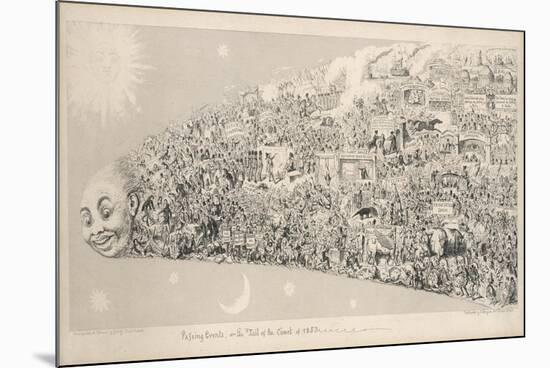 Passing Events or the Tail of the Comet of 1853-George Cruikshank-Mounted Premium Giclee Print