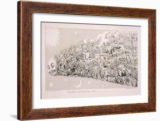 Passing Events, or the Tail of the Comet of 1853-George Cruikshank-Framed Giclee Print