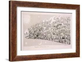 Passing Events, or the Tail of the Comet of 1853-George Cruikshank-Framed Giclee Print