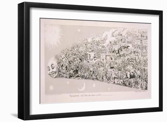 Passing Events, or the Tail of the Comet of 1853-George Cruikshank-Framed Giclee Print