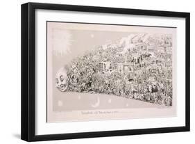 Passing Events, or the Tail of the Comet of 1853-George Cruikshank-Framed Giclee Print