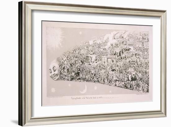 Passing Events, or the Tail of the Comet of 1853-George Cruikshank-Framed Giclee Print