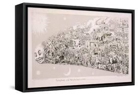 Passing Events, or the Tail of the Comet of 1853-George Cruikshank-Framed Stretched Canvas