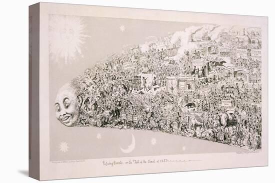 Passing Events, or the Tail of the Comet of 1853-George Cruikshank-Stretched Canvas