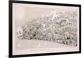 Passing Events, or the Tail of the Comet of 1853-George Cruikshank-Framed Giclee Print