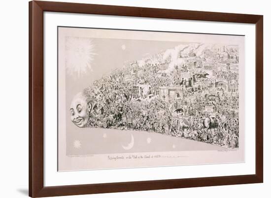 Passing Events, or the Tail of the Comet of 1853-George Cruikshank-Framed Giclee Print