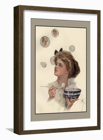 Passing Fancies-Harrison Fisher-Framed Art Print