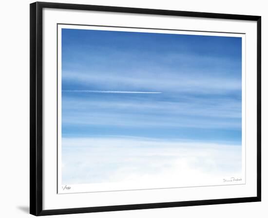 Passing Jet at 37000 Feet-Shams Rasheed-Framed Giclee Print