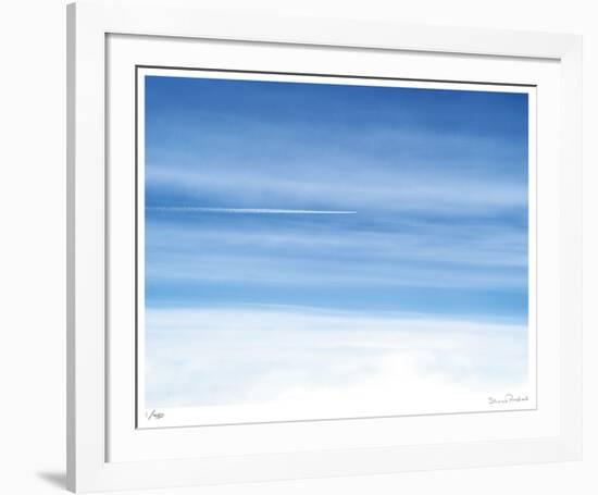 Passing Jet at 37000 Feet-Shams Rasheed-Framed Giclee Print