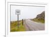 Passing Place Sign at the Side of the Road-Micha Klootwijk-Framed Photographic Print