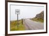 Passing Place Sign at the Side of the Road-Micha Klootwijk-Framed Photographic Print