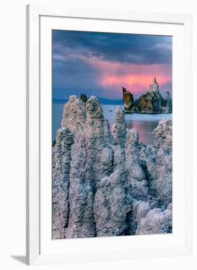 Passing Ships, Sunrise Storm Mono Lake, Eastern Sierras, California-Vincent James-Framed Photographic Print