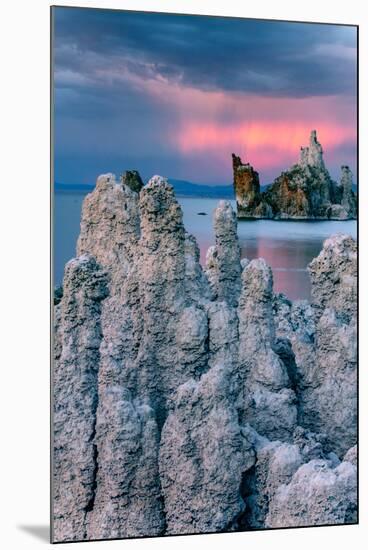 Passing Ships, Sunrise Storm Mono Lake, Eastern Sierras, California-Vincent James-Mounted Photographic Print